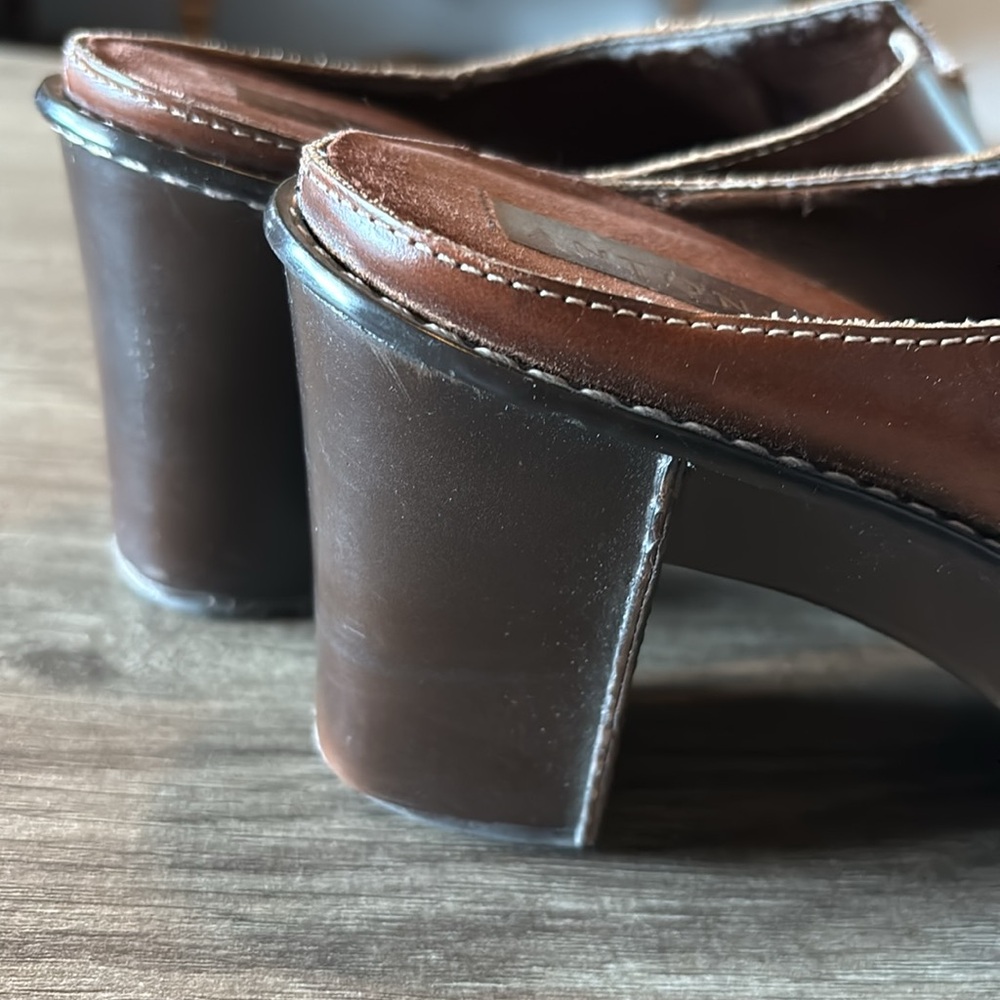 Antonio Melani leather heeled mules size 7 - Picture 7 of 7